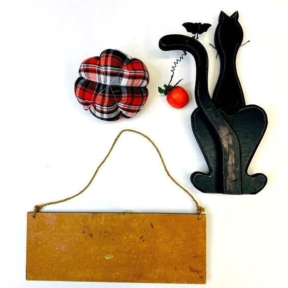 TABLEAU Halloween BlackCat & GhostSign & Pumpkin - Picture 4 of 4